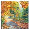 Canvas for bead embroidery "Tansparent autumn" 7.9"x7.9" / 20.0x20.0 cm
