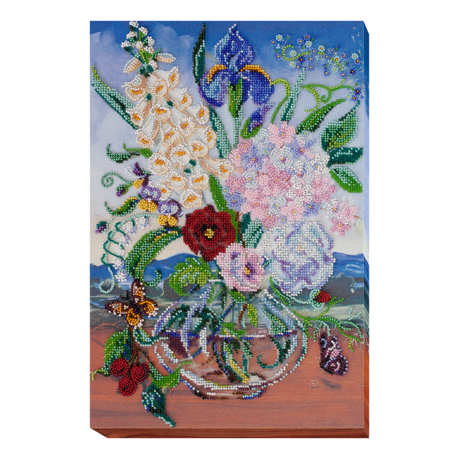 DIY Bead Embroidery Kit "Affectionate date" 9.8"x14.6" / 25.0x37.0 cm