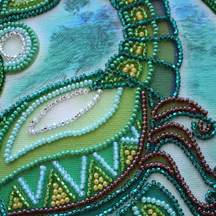 DIY Bead Embroidery Kit "Scorpio" 8.7"x8.7" / 22.0x22.0 cm