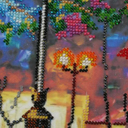 DIY Bead Embroidery Kit "Kaleidoscope" 11.8"x11.8" / 30.0x30.0 cm