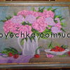 Canvas for bead embroidery "Bouquet of Peonies" 11.8"x9.4" / 30.0x24.0 cm