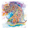 Canvas for bead embroidery "Good luck fish" 7.9"x7.9" / 20.0x20.0 cm