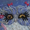 DIY Bead Embroidery Kit "Owl and alarm clock"  5.9"x5.9" / 15.0x15.0 cm
