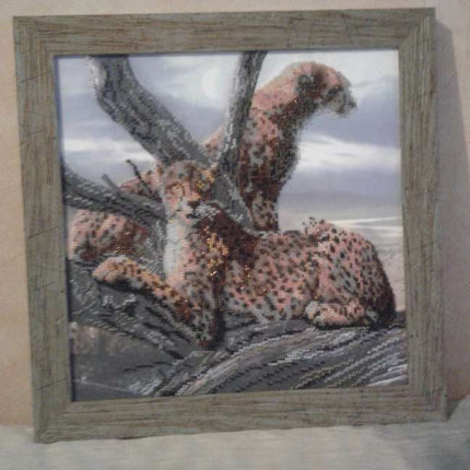 Canvas for bead embroidery "Safari" 11.8"x11.8" / 30.0x30.0 cm