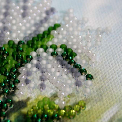 DIY Bead Embroidery Kit "Basket of summer" 16.1"x12.6" / 41.0x32.0 cm