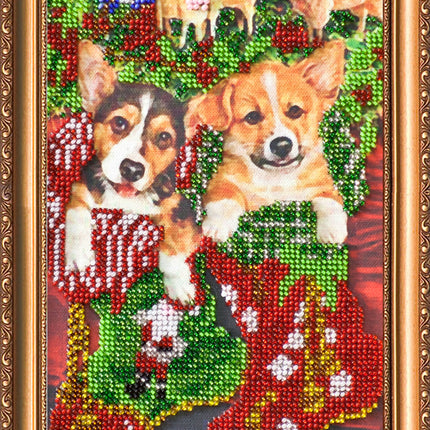 DIY Bead Embroidery Kit "Gifts" 6.7"x10.6" / 17.0x27.0 cm