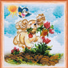 DIY Bead Embroidery Kit "In to the happiness"  5.9"x5.9" / 15.0x15.0 cm