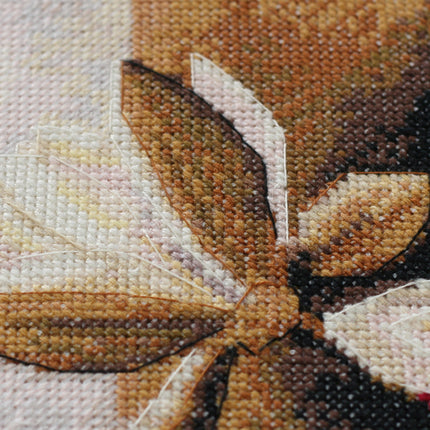 DIY Cross Stitch Kit "Trio" 9.8"x10.6"