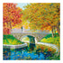 Canvas for bead embroidery "Transparent autumn-1" 11.8"x11.8" / 30.0x30.0 cm