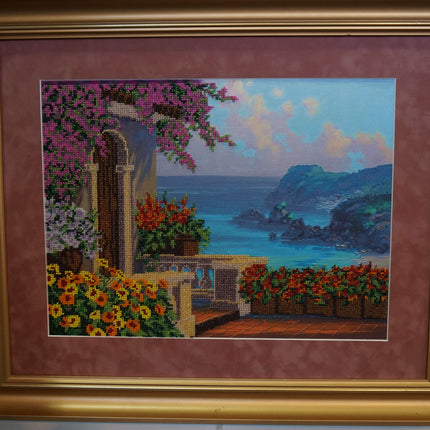 DIY Bead Embroidery Kit "Gurzuf" 15.7"x11.8" / 40.0x30.0 cm