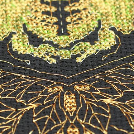 DIY Cross Stitch Kit "Golden Beetle" 5.5"x7.1"