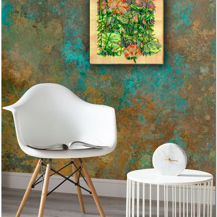 DIY Bead Embroidery Kit "Lotuses at sunset" 9.8"x13.0" / 25.0x33.0 cm