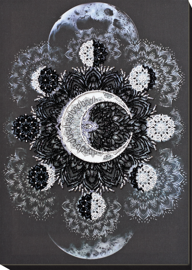 DIY Bead Embroidery Kit "Selena`s dance" 11.0"x15.4" / 28.0x39.0 cm