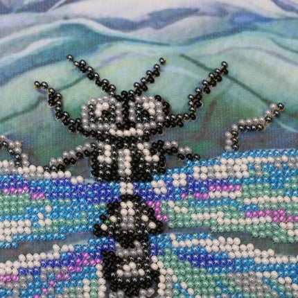 DIY Bead Embroidery Kit "Summer water colors-3" 11.8"x13.4" / 30.0x34.0 cm