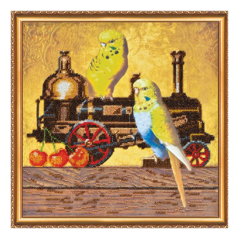 DIY Bead Embroidery Kit "Riding" 11.8"x11.8" / 30.0x30.0 cm