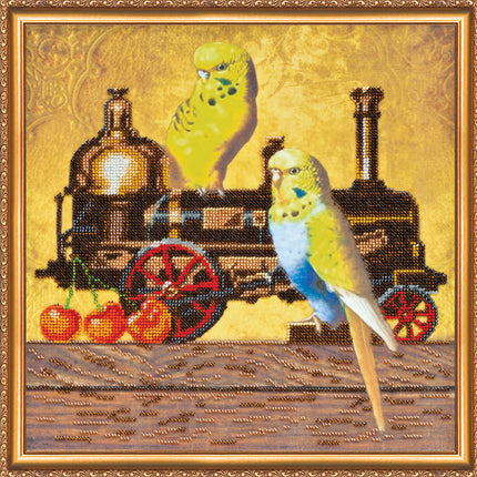 DIY Bead Embroidery Kit "Riding" 11.8"x11.8" / 30.0x30.0 cm