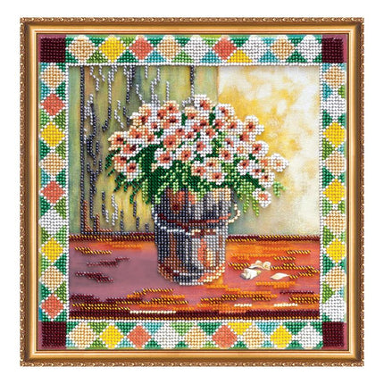 DIY Bead Embroidery Kit "s Smart frost" 8.7"x8.7" / 22.0x22.0 cm