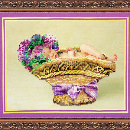 DIY Bead Embroidery Kit "Baby" 11.8"x9.1" / 30.0x23.0 cm