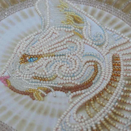 DIY Bead Embroidery Kit "Bast" 12.2"x18.5" / 31.0x47.0 cm