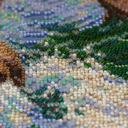 DIY Bead Embroidery Kit "Maritime history" 12.6"x8.3" / 32.0x21.0 cm