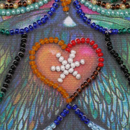 DIY Bead Embroidery Kit "Muse"  5.9"x5.9" / 15.0x15.0 cm