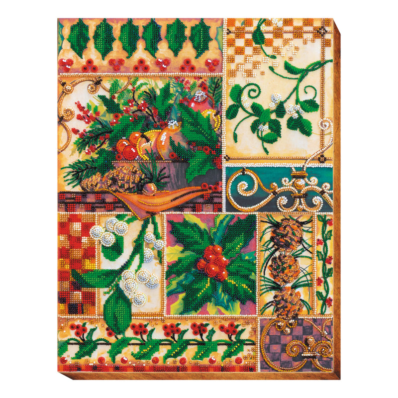 DIY Bead Embroidery Kit "Winter's pantry" 11.8"x15.0" / 30.0x38.0 cm