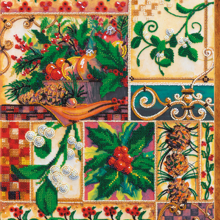 DIY Bead Embroidery Kit "Winter's pantry" 11.8"x15.0" / 30.0x38.0 cm