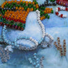 DIY Bead Embroidery Kit "Snow friend"  5.9"x5.9" / 15.0x15.0 cm