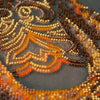 DIY Bead Embroidery Kit "Gold of the night" 10.6"x19.3" / 27.0x49.0 cm