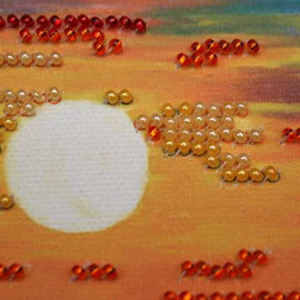 DIY Bead Embroidery Kit "No wind"  5.9"x5.9" / 15.0x15.0 cm