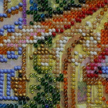 DIY Bead Embroidery Kit "Warm night" 12.2"x9.1" / 31.0x23.0 cm