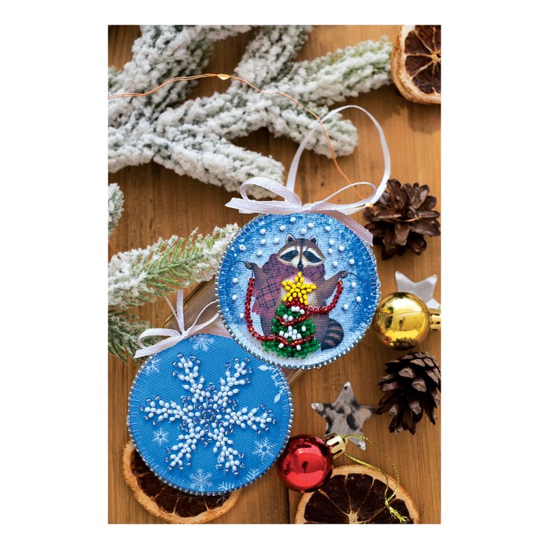 DIY Christmas tree toy kit "Raccoon and New Year"
