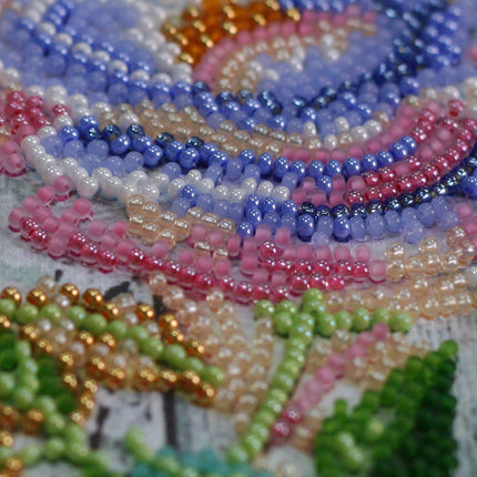 DIY Bead Embroidery Kit "Tea rose"
