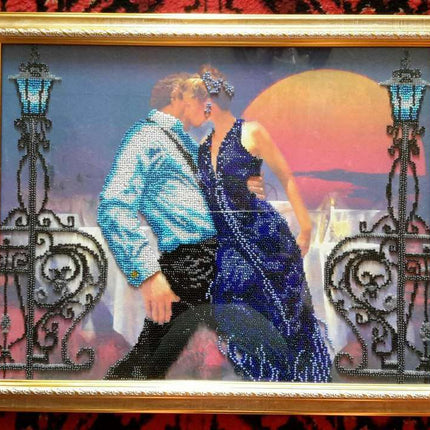 DIY Bead Embroidery Kit "Tango" 16.5"x12.6" / 42.0x32.0 cm