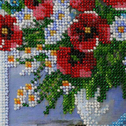 DIY Bead Embroidery Kit "Summer aroma-3" 9.1"x10.6" / 23.0x27.0 cm
