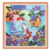 DIY Bead Embroidery Kit "Spring for birds"  5.9"x5.9" / 15.0x15.0 cm