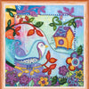 DIY Bead Embroidery Kit "Spring for birds"  5.9"x5.9" / 15.0x15.0 cm