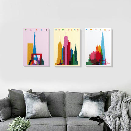 DIY Bead Embroidery Kit "New Paris" 9.4"x13.4" / 24.0x34.0 cm