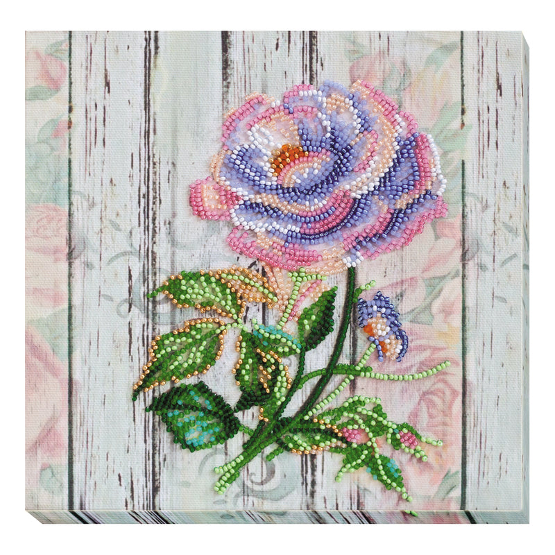 DIY Bead Embroidery Kit "Tea rose"