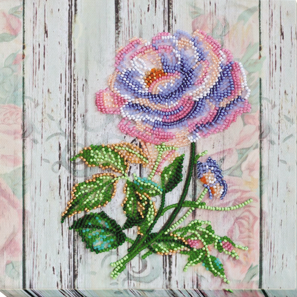 DIY Bead Embroidery Kit "Tea rose"