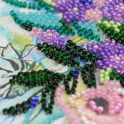 DIY Bead Embroidery Kit "Blooming flowers"