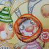 DIY Bead Embroidery Kit "Christmas carol" 20.5"x9.1" / 52.0x23.0 cm