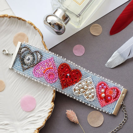 DIY Beadwork kit for creating bracelet "Cordial affairs"