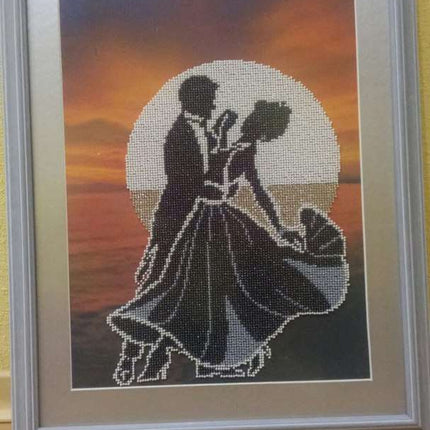 DIY Bead Embroidery Kit "Street waltz" 10.2"x15.4" / 26.0x39.0 cm