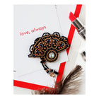 Beadwork kit for creating brooch 