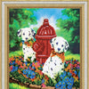 DIY Bead Embroidery Kit "Dalmatians" 9.8"x12.2" / 25.0x31.0 cm