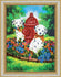 DIY Bead Embroidery Kit "Dalmatians" 9.8"x12.2" / 25.0x31.0 cm