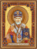 DIY Bead Embroidery Kit "Home iconostasis «Nicholas the Wonderworker»" 7.5"x9.8" / 19.0x25.0 cm