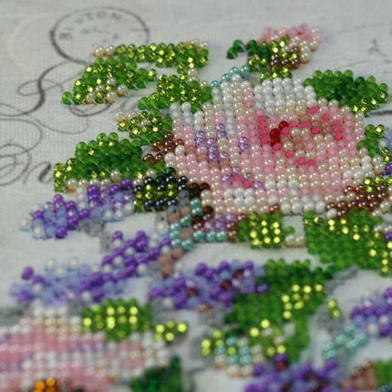 DIY Bead Embroidery Kit "Boyfriend hand" 9.8"x14.2" / 25.0x36.0 cm