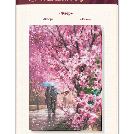 DIY Bead Embroidery Kit "Flir" 10.2"x15.4" / 26.0x39.0 cm